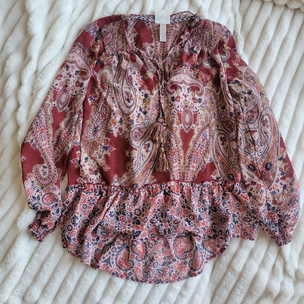 Paisley Print Blouse